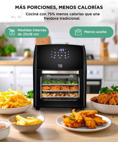 Freidora Sin Aceite Gadnic F120 12 Litros1700w Panel Digital Antiadherente - 3