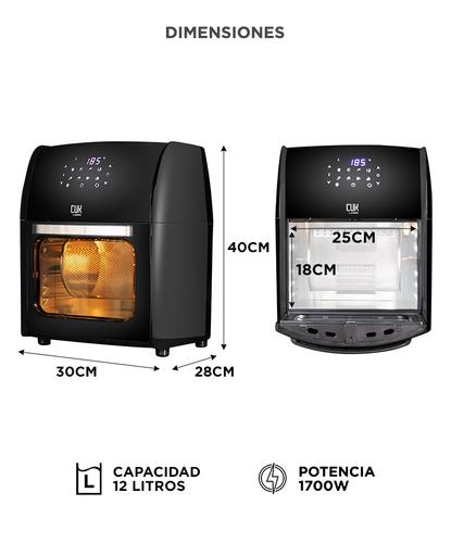 Freidora Sin Aceite Gadnic F120 12 Litros1700w Panel Digital Antiadherente - 5