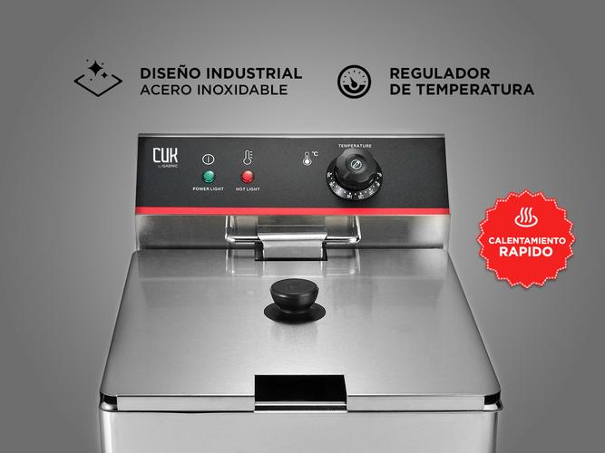 Freidora Industrial Aceite Eléctrica Gadnic FAI10 11lts Acero Inoxidable  - 3