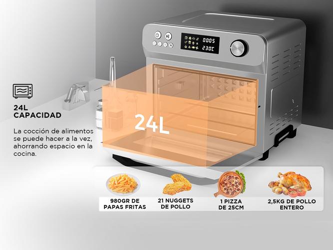 Freidora Horno De Aire Gadnic 1700W Digital - 4
