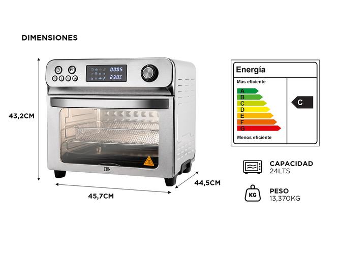 Freidora Horno De Aire Gadnic 1700W Digital - 5