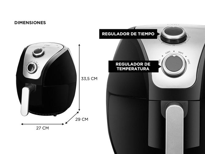 Freidora Eléctrica De Aire Gadnic 802 PRO 4.0L 1400W - 5