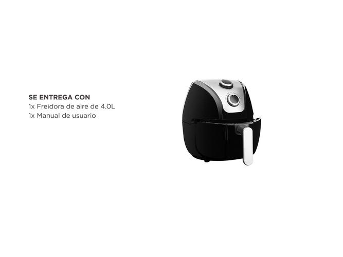 Freidora Eléctrica De Aire Gadnic 802 PRO 4.0L 1400W - 6
