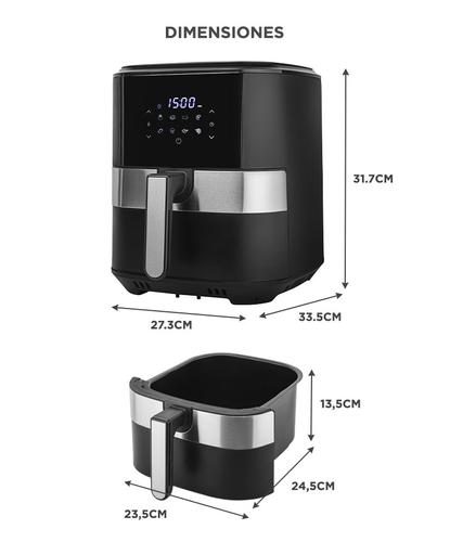 Freidora Eléctrica De Aire Gadnic 8067D 6.5L Usado - 5