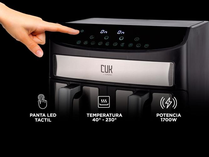 Freidora Eléctrica De Aire Doble Gadnic Heitt 17 220V 7 Litros - 2