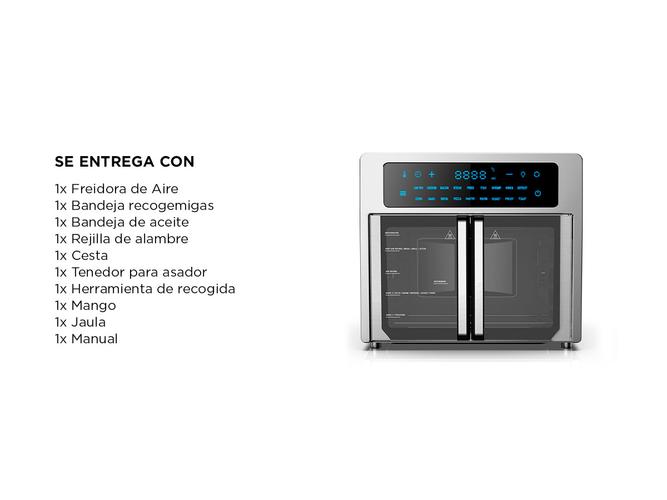 Freidora de Aire Gadnic 25lts con Accesorios - 6