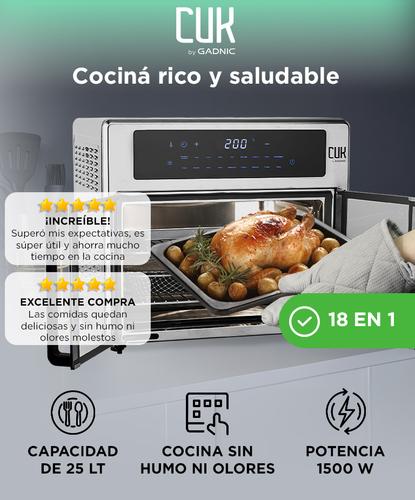 Freidora De Aire Cuk By Gadnic 25 Litros Con Accesorios Función Air Fry & Horno - 1
