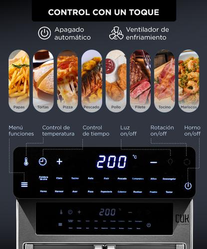 Freidora De Aire Cuk By Gadnic 25 Litros Con Accesorios Función Air Fry & Horno - 2