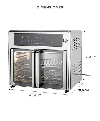 Freidora De Aire Cuk By Gadnic 25 Litros Con Accesorios Función Air Fry & Horno - 5