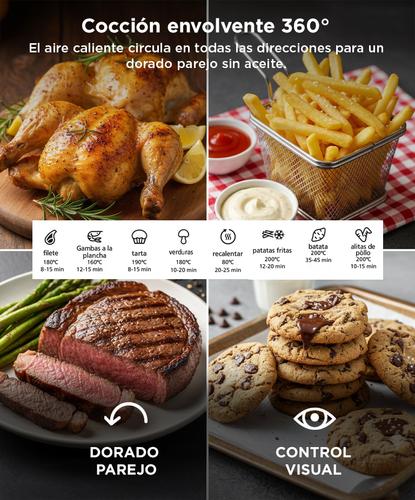 Freidora de Aire Future V72 Gadnic Tapa con Visor  - 3