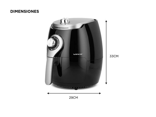 Freidora De Aire Winco W130N Electrica Sin Aceite Saludable Horno 2,5 Litros - 5
