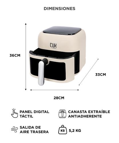 Freidora de Aire Cuk by Gadnic 6.5Lts Digital Antiadherente Sin Aceite Temporizador Multifunción - 5