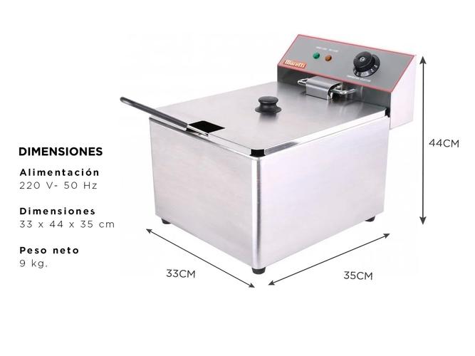 Freidora Eléctrica Moretti Comercial Fryer-11 11L 220V 3500W - 4