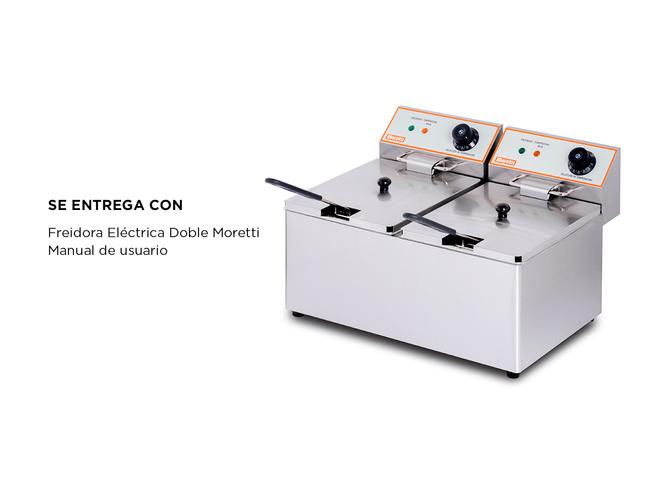 Freidora Eléctrica Doble Moretti Fryer 8 + 8 220V - 5