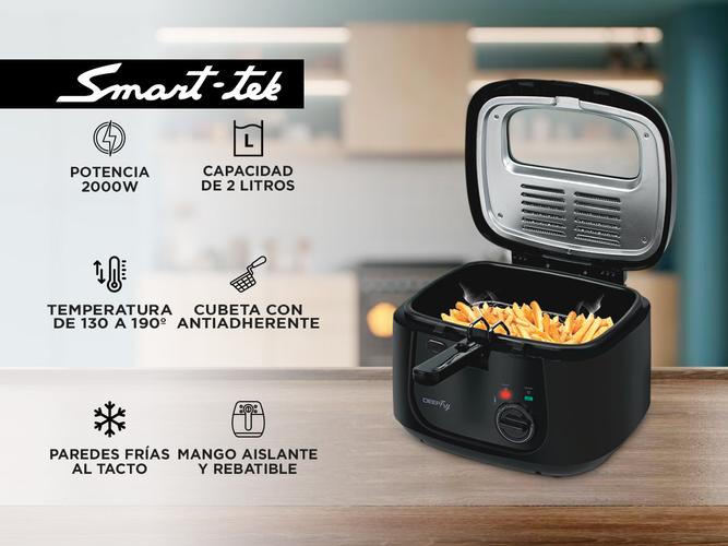 Freidora Eléctrica Smart Tek 2Lts 2000W DF2016 - 1