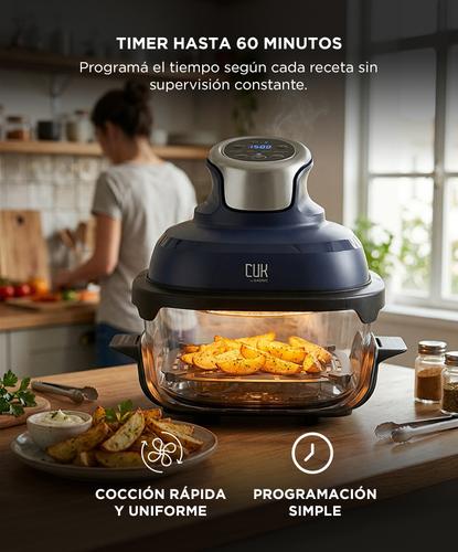 Freidora De Aire CUK By Gadnic Recipiente De Vidrio  42L Control Digital 1500W - 4