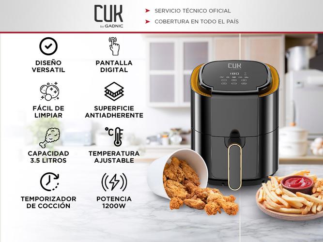 Freidora De Aire Cuk By Gadnic F2060 Pantalla Tactil 3,5 Litros - 1