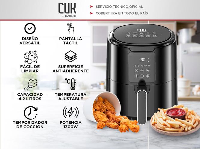 Freidora de Aire Gadnic Pantalla Táctil 4.2L Sin Aceite - 1