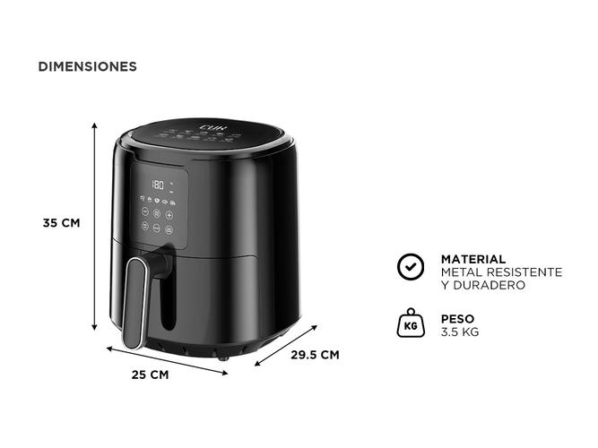 Freidora de Aire Gadnic Pantalla Táctil 4.2L Sin Aceite - 4