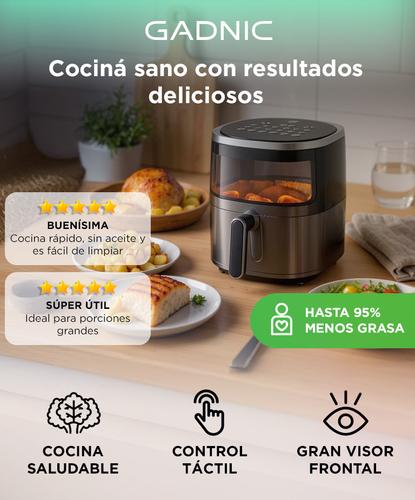 Freidora De Aire Cuk By Gadnic FREI25 Digital Con Visor Antiadherente 5 Litros - 1