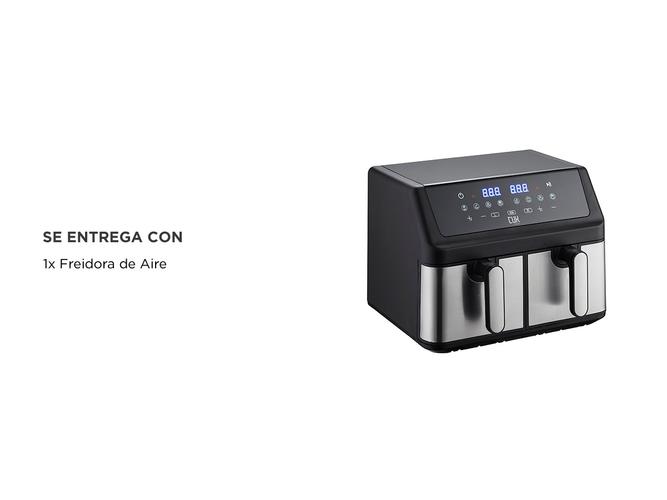 Freidora De Aire Eléctrica Gadnic Doble Cesta 9 Litros Antiadherente - 5