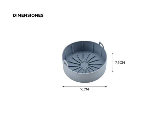 Recipiente Antiadherente Gadnic Accesorio Freidora de Aire - 4