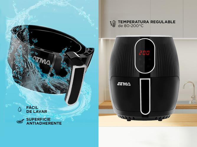 Freidora de Aire Atma digital sin aceite FR3620 3.6 L - 3