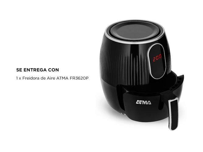 Freidora de Aire Atma digital sin aceite FR3620 3.6 L - 5