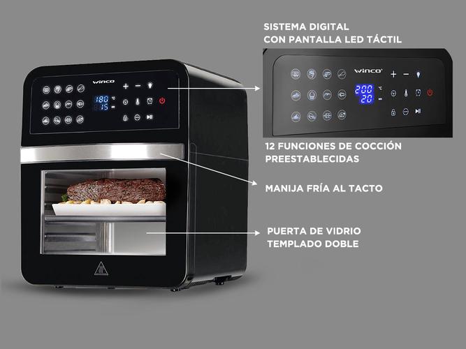 Horno Freidora de Aire Winco W901 con deshidratador 12 Litros Outlet - 4