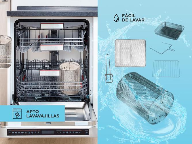 Horno Freidora de Aire Winco W902/W801 digital Inoxidable 23 litros 1800W - 4