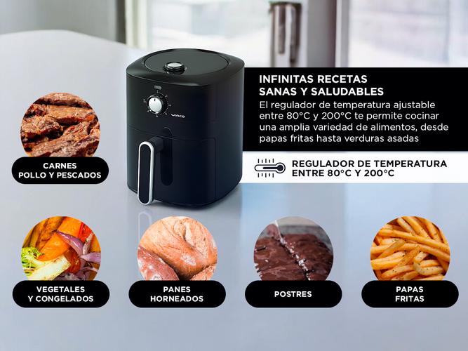 Freidora de Aire Winco W132 4.2 Litros Negra  - 3