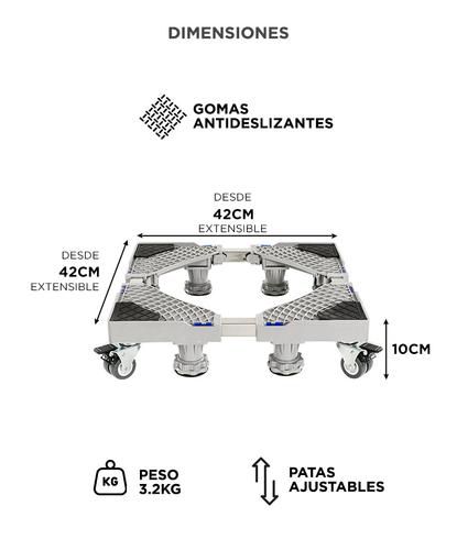 Soporte Para Electrodomésticos Gadnic FlexiFridge 10 Con Ruedas - 5