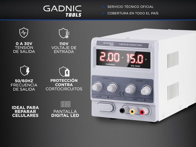 Fuente De Alimentacion Gadnic 305D Potente 30V 5 Amps Laboratorio - 1