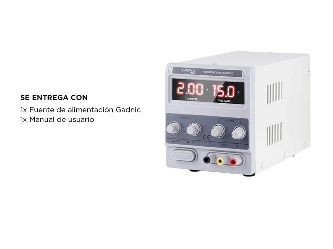 Fuente De Alimentacion Gadnic 305D Potente 30V 5 Amps Laboratorio - 5