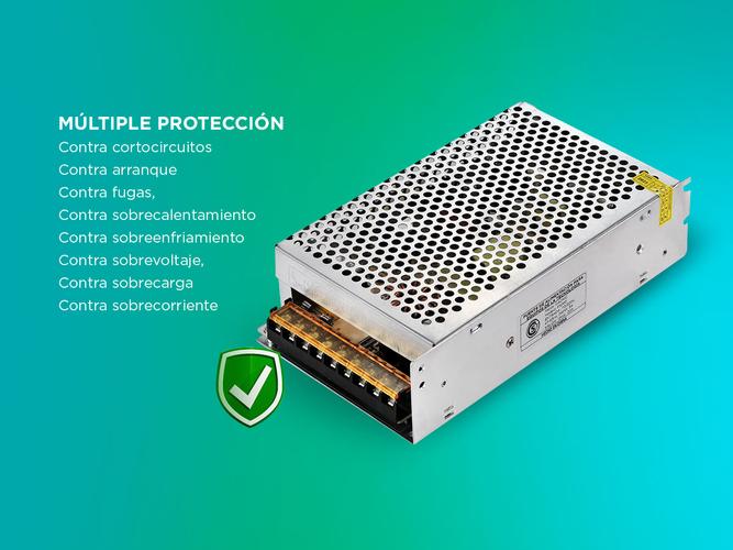 Fuente Switching 12v 20a Regulada Proteccion Tira Led Cctv - 3