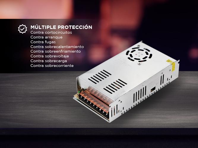 Kit x 6 Fuente Switching 12v 30a 30amp Regulada Metalica Tira Led Cc - 3