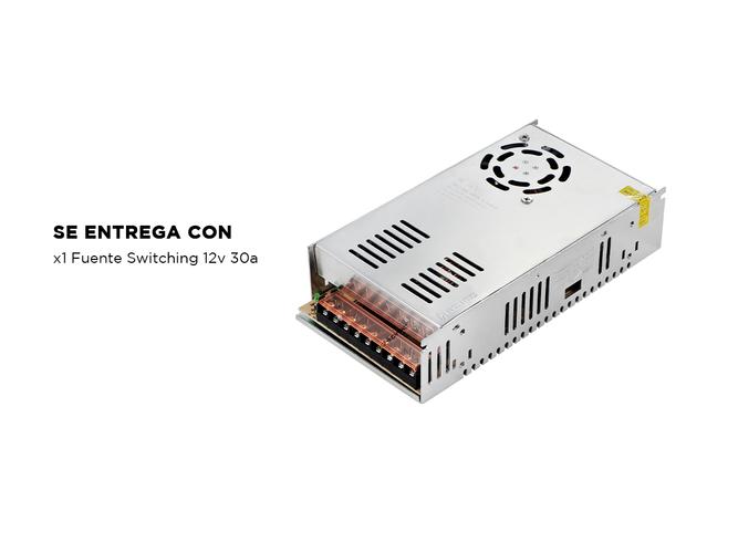 Fuente Switching 12v 30a 30amp Regulada Metalica Tira Led Cc - 6