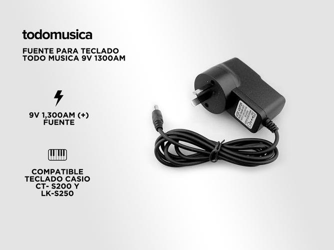 Fuente Para Teclado Todo Musica 9v 1300am  - 1