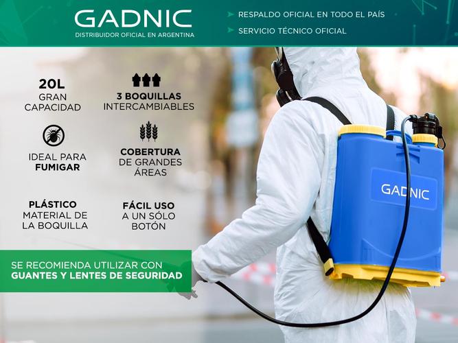 Pulverizador Fumigador Gadnic FUM1 Mochila Fumigadora 20 Litros Con 3 Boquillas Outlet - 1