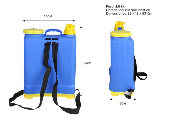Pulverizador Fumigador Gadnic FUM1 Mochila Fumigadora 20 Litros Con 3 Boquillas - 4
