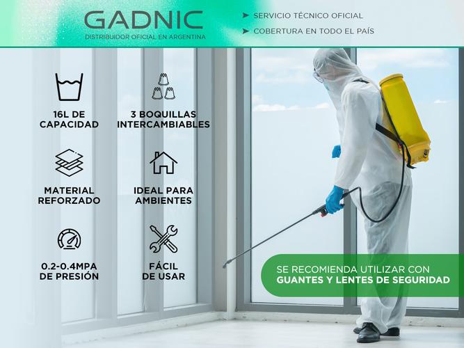 Pulverizador Gadnic FUM2 Mochila Fumigadora Eléctrica 16 Litros - 1