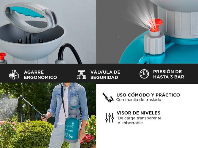 Pulverizador Fumigador Gadnic FPMGD-5L Manual 5 Lts Rociador Con Válvula Y Correa - 3