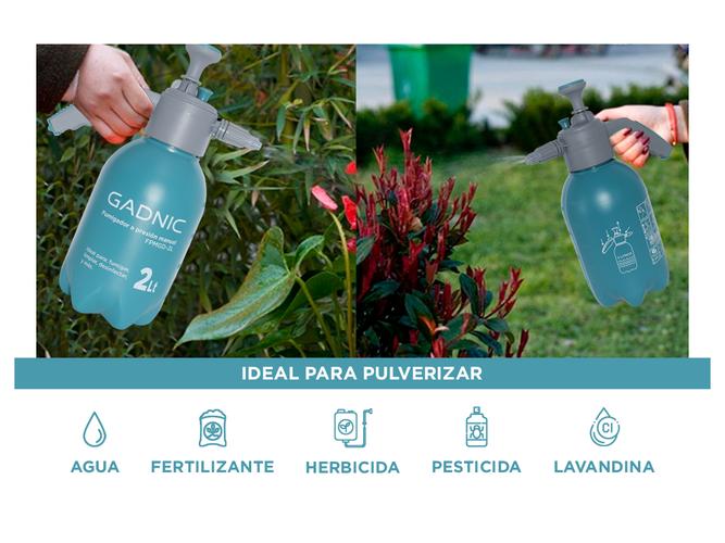 Pulverizador Fumigador Gadnic FPMGD-2L Manual 2 Lts Rociador Con Válvula - 2