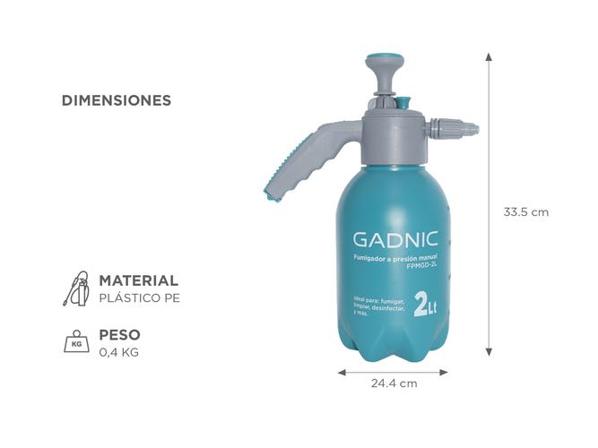 Pulverizador Fumigador Gadnic FPMGD-2L Manual 2 Lts Rociador Con Válvula - 4