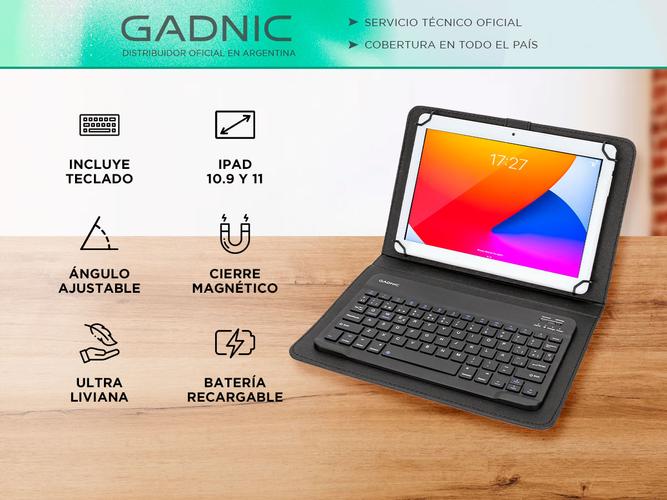 Funda Magnetica Gadnic Con Teclado Para Ipad Tablets  - 1