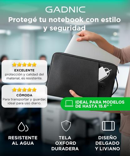 Funda Para Notebook Gadnic 14 y 156” Impermeable Con Proteccion Interior - 1