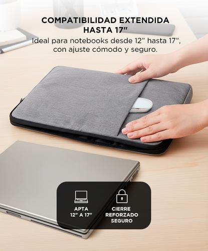 Funda Para Notebook Gadnic de 14 a 17” Impermeable Con Proteccion Interior - 2