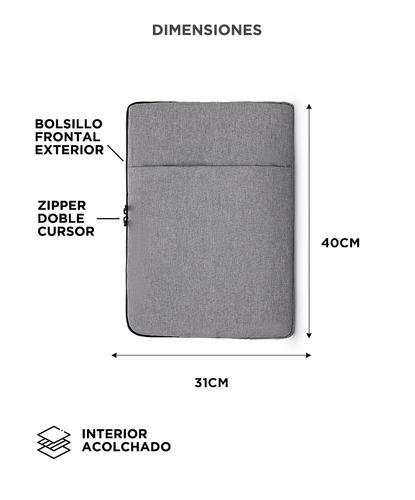 Funda Para Notebook Gadnic de 14 a 17” Impermeable Con Proteccion Interior - 4