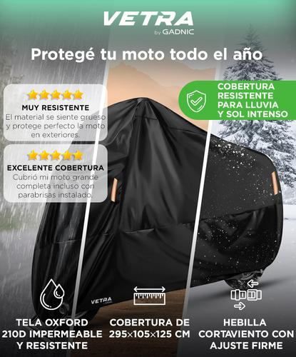 Funda Para Moto Vetra By Gadnic Cobertor Con Protección UV Impermeable Anti Viento - 1