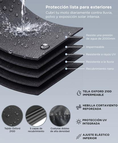 Funda Para Moto Vetra By Gadnic Cobertor Con Protección UV Impermeable Anti Viento - 2